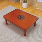 Korean Folding Table, Hand-Painted Low Wooden Dining/Tea Table, Versatile Bay by Unknown