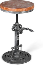 LOKKHAN American Antique Steampunk Deco Vintage Industrial Bar Cafe Stool - Image 4