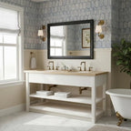 Black Mirror for Bathroom, Rectangle Rustic 30 x 36 inch Vanity Mirror for Wall - Image 3