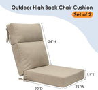 Unimatta Outdoor High Back Chair Cushion Seat Pads, 44 x 21 Inch - Image 5