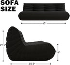 YVDNHP Big Bean Bag Chairs for Adults, 3 Seater Large Bean Bag Chair Sofa - Image 2