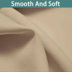 Yakamok Beige 100% Blackout Curtains 84 Inches Long - Image 7