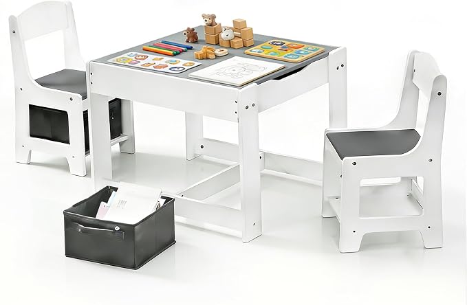 Pterying Wood Toddler Table and Chair Set by Unknown