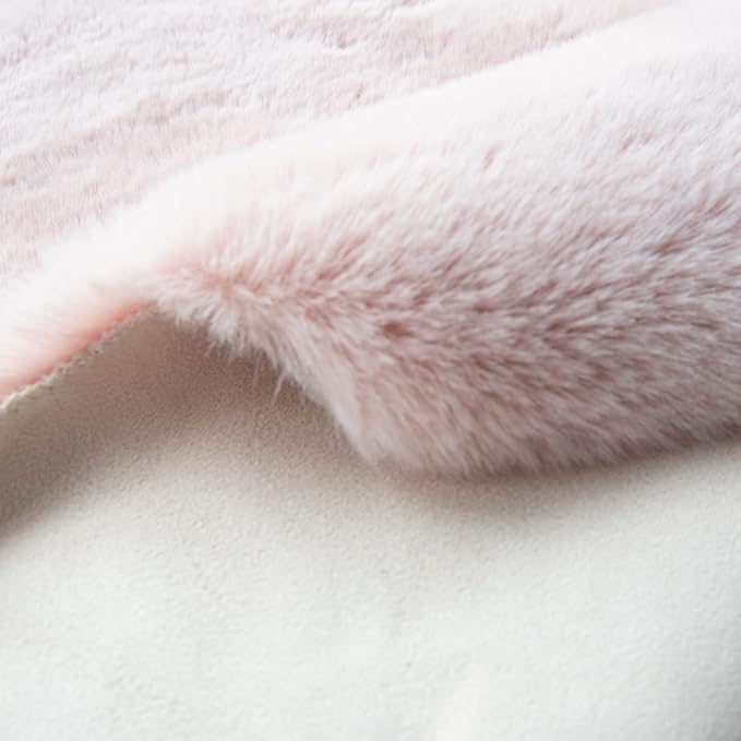 ORINOVA Pink Fuzzy Washable Furry Area Rugs - Image 4