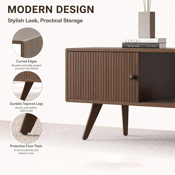Manora Mid Century Modern Coffee Table - Image 8