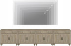 WAMPAT Farmhouse TV Stand for 85 inch TV - Image 4