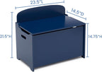 Delta Children MySize Deluxe Toy Box, Deep Blue - Image 5