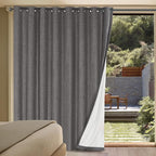 H.VERSAILTEX Linen Blackout Curtains Durable Thick Textured Linen Look 100% by HVERSAILTEX