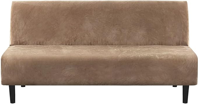 H.VERSAILTEX Real Velvet Futon Cover Armless Sofa Covers Sofa Bed Covers by HVERSAILTEX