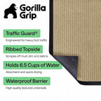GORILLA GRIP Waterproof Traffic Guard Door Mat, Indoor Outdoor Heavy Duty - Image 2