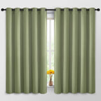 Yakamok Room Darkening Curtains 62x63 inch Length Sage Green-Living Room | 2 by Yakamok