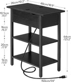HOOBRO Side Table, Flip End Table - Image 3