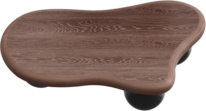 40" Cloud Coffee Table for Living Room Irregular Coffee Table Modern Low Coffee - Image 9