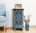 eHemco Distressed Blue Accent End Table by eHemco
