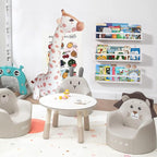 AZSKY Nursery Bookshelves White, 24 Inch Floating Bookshelves - Image 2