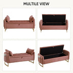 48" End of Bed Bench, Modern Storage Benches - Image 7