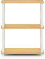 Furinno TURN-S-TUBE Storage Shelves, 3-Tier Book Shelf, Corner Shelf, Toolless - Image 4
