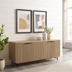 Walker Edison Reema Fluted 4-Door Kitchen Sideboard Buffet Console, 69 Inch - Image 10