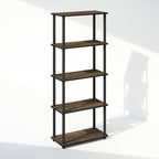 Furinno Turn-N-Tube Book Shelf, 5-Tier Bookshelf, Bookcase - Image 4