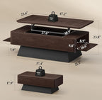 47.2" Mid-Century Modern Lift Top Coffee Table - Image 2