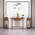 Traditional Chinese Style Solid Wood Console Table - Image 2