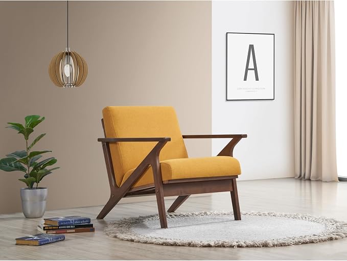 Zola Mid Century Modern Accent Chair Arm Chair: The Perfect Reading, Living Room - Image 2