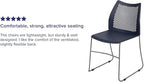 Flash Furniture HERCULES Series 661 lb. Capacity Navy Stack Chair - Image 4