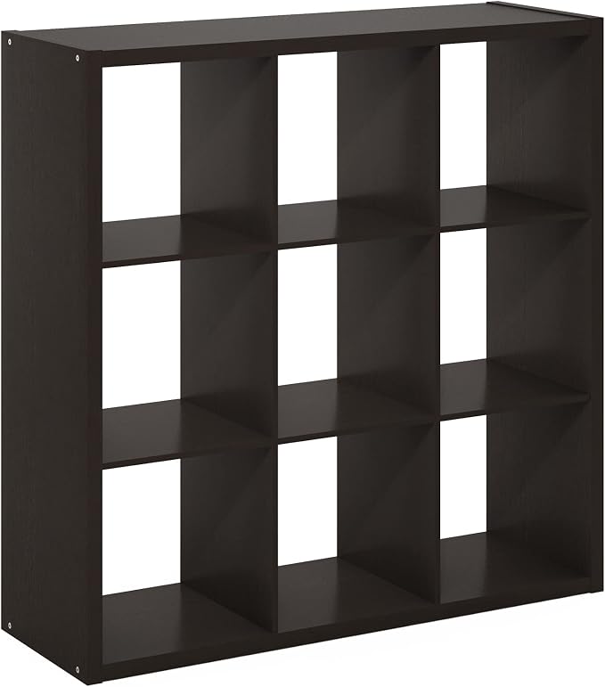 Furinno CUBICLE Book Shelf, 9-Cube Bookshelf, Extra Thick Frame Reversible - Image 10