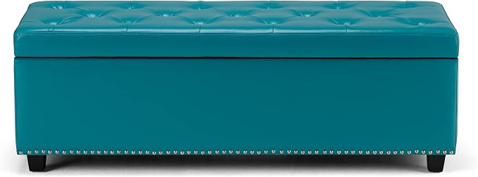 SIMPLIHOME Hamilton Storage Ottoman - Image 7
