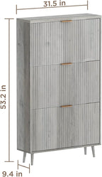 Shoe Cabinet Storage, Modern Freestanding Organizer - Image 2