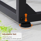 AMHANCIBLE C Shaped End Tables Set of 2, Couch Side Tables that Slide Under Sofa - Image 8