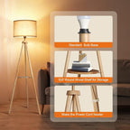 OUTON Wood Tripod Floor Lamp - Image 3
