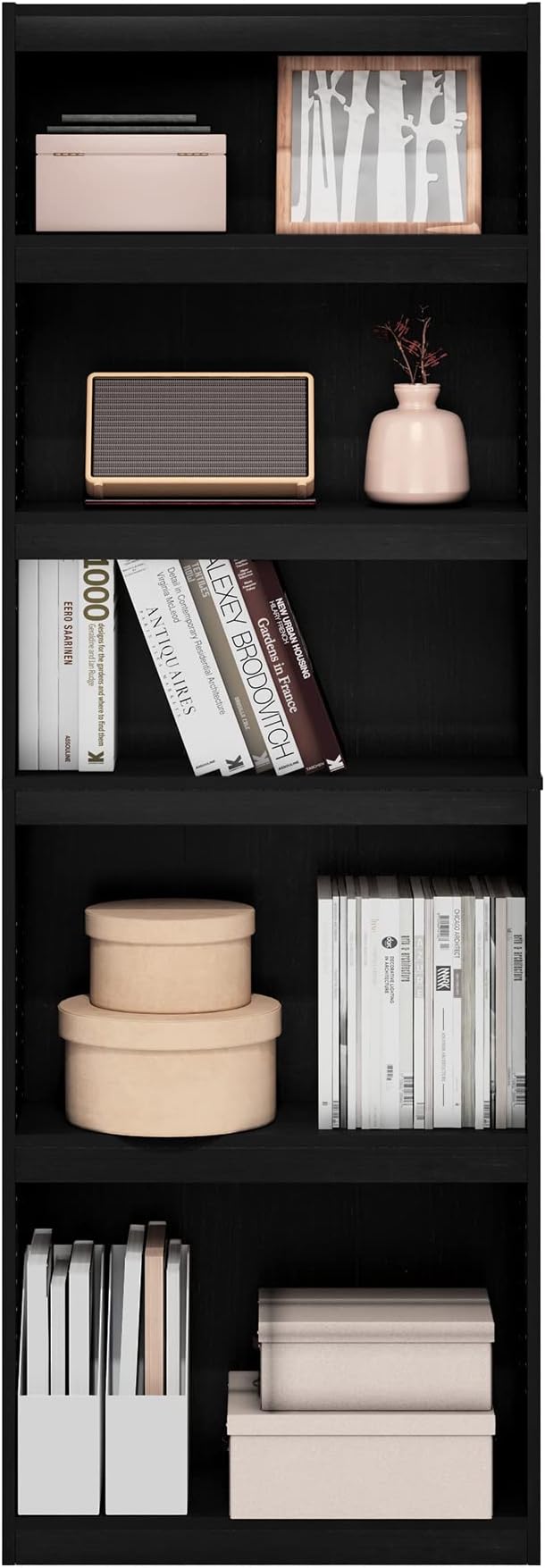 Furinno Jaya Enhanced Home 5-Tier Shelf Bookcase - Image 4