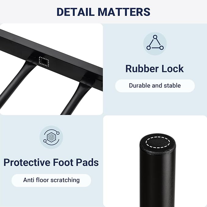 Allewie 14 Inch Twin Size Metal Platform Bed Frame - Image 7