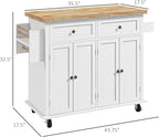 HOMCOM Kitchen Island Cart - Image 7