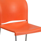 Flash Furniture HERCULES Series 880 lb. Capacity Orange Full Back Contoured - Image 6
