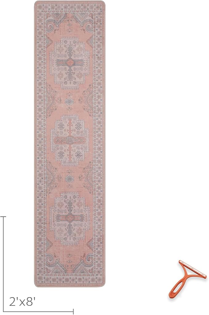 Washable Kitchen Runner Rug 2x8 Rug Runners - Image 2