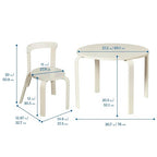 ECR4Kids Bentwood Table and Curved Back Chair Set, Kids Furniture - Image 2