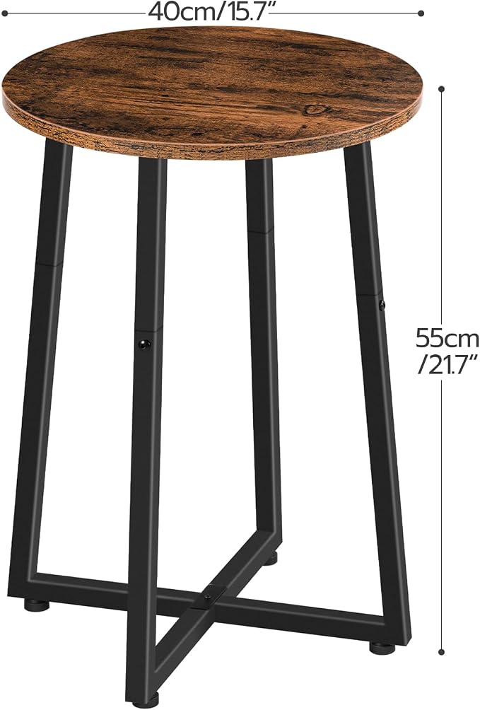 HOOBRO Side Tables Set of 2, Round End Accent Tables - Image 3