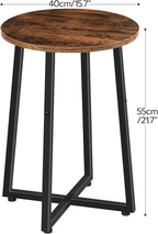 HOOBRO Side Table, Round End Accent Table - Image 3