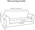 Turquoize Stretch Sofa Slipcover 2 Pieces Sofa Cover Couch Cover - Image 2