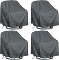 Outdoor Swivel Lounge Chair Cover 4 Pack, Waterproof Heavy Duty Outdoor Chair by HI%C2%B7%C2%B7%C2%B7YOURCOVER