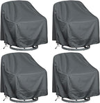 Outdoor Swivel Lounge Chair Cover 4 Pack, Waterproof Heavy Duty Outdoor Chair by HI%C2%B7%C2%B7%C2%B7YOURCOVER
