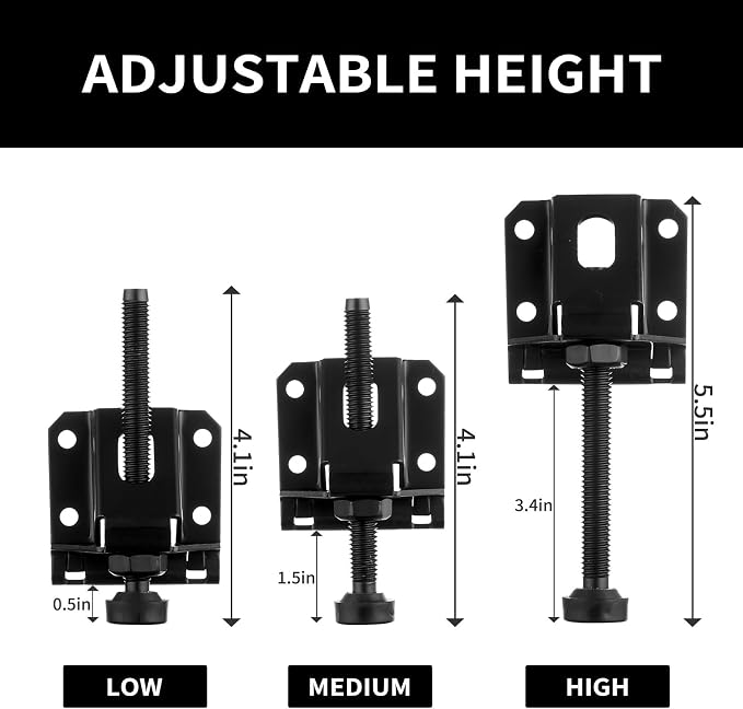 16 Pcak Adjustable Leveling Feet, Heavy Duty Furniture Levelers, Adjustable - Image 4