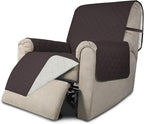 Easy-Going Reversible Couch Cover, Recliner 19 in, Chocolate/Ivory | Machine by Easy-Going