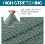 Turquoize Stretch Sofa Slipcover 2 Pieces Sofa Cover Couch Cover - Image 5