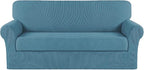 Turquoize Stretch Sofa Slipcover 2 Pieces Sofa Cover Couch Cover by Turquoize