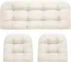 DANGHOOGY Wicker Chair Cushions, Waterproof Outdoor Loveseat Cushions by DANGHOOGYFurnitureCushions