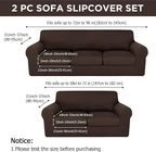 HunnmingRe Sofa Covers for 3 Cushion Couch Stretch Sofa and Loveseat Covers Set - Image 2