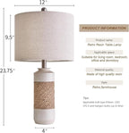 OYEARS 23.75" Bedside Table Lamps Set of 2 - Image 7